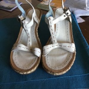 Size 10 Clark’s Indigo wedge heeled sandals